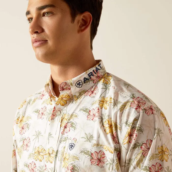 Men Button Down Shirts Ariat Team Charlie Classic Fit Shirt Gardenia Men Button Down Shirts Ariat Team Charlie Classic Fit Shirt Gardenia