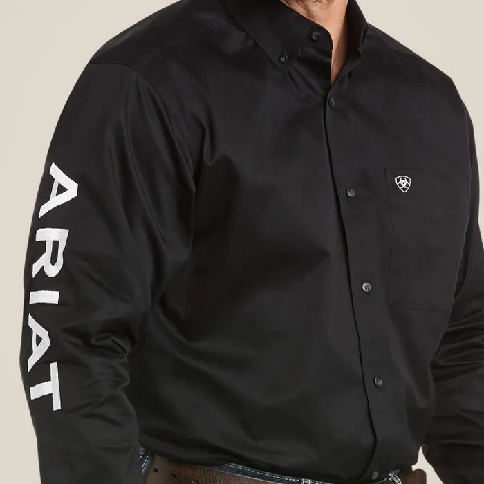 Men Button Down Shirts Ariat Team Logo Twill Classic Fit Shirt Blackwhite Men Button Down Shirts Ariat Team Logo Twill Classic Fit Shirt Blackwhite