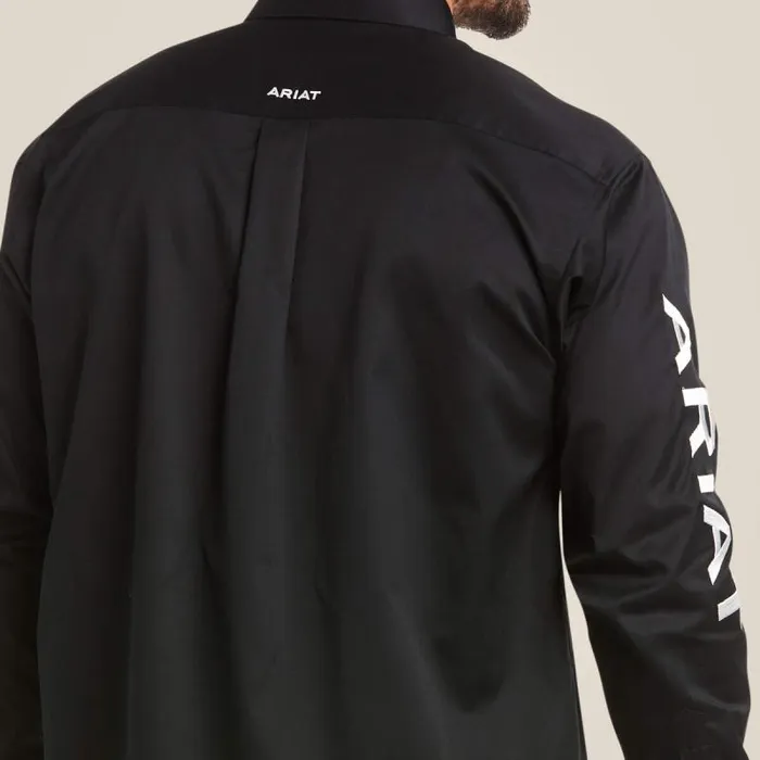Men Button Down Shirts Ariat Team Logo Twill Classic Fit Shirt Blackwhite Men Button Down Shirts Ariat Team Logo Twill Classic Fit Shirt Blackwhite
