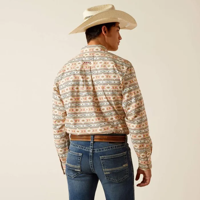 Men Button Down Shirts Ariat Timothy Classic Fit Shirt Apricot Blush Men Button Down Shirts Ariat Timothy Classic Fit Shirt Apricot Blush