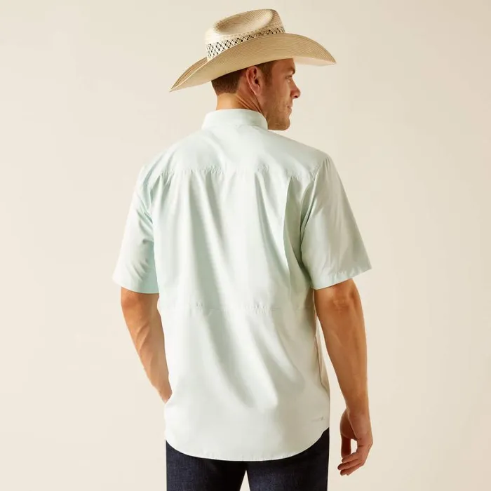 Men Button Down Shirts Ariat VentTEK Outbound Classic Fit Shirt Bleached Aqua Men Button Down Shirts Ariat VentTEK Outbound Classic Fit Shirt Bleached Aqua