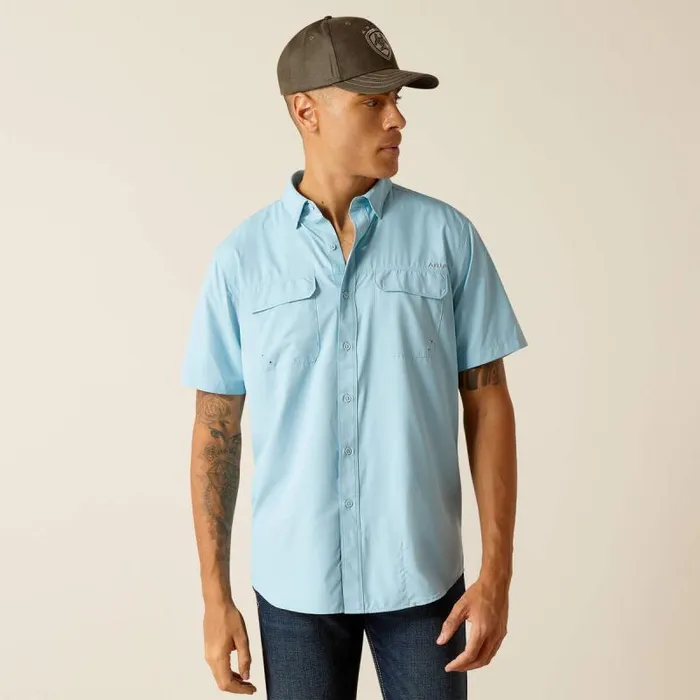 Men Button Down Shirts Ariat VentTEK Outbound Fitted Shirt Sheltering Sky