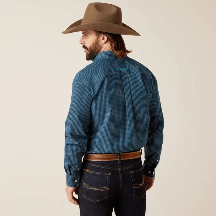 Men Button Down Shirts Ariat Wrinkle Free Greyson Classic Fit Shirt Indochine Blue Men Button Down Shirts Ariat Wrinkle Free Greyson Classic Fit Shirt Indochine Blue