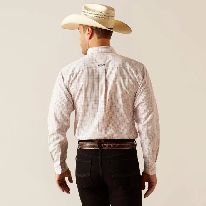 Men Button Down Shirts Ariat Wrinkle Free Ozzy Fitted Shirt Light Lilac Men Button Down Shirts Ariat Wrinkle Free Ozzy Fitted Shirt Light Lilac