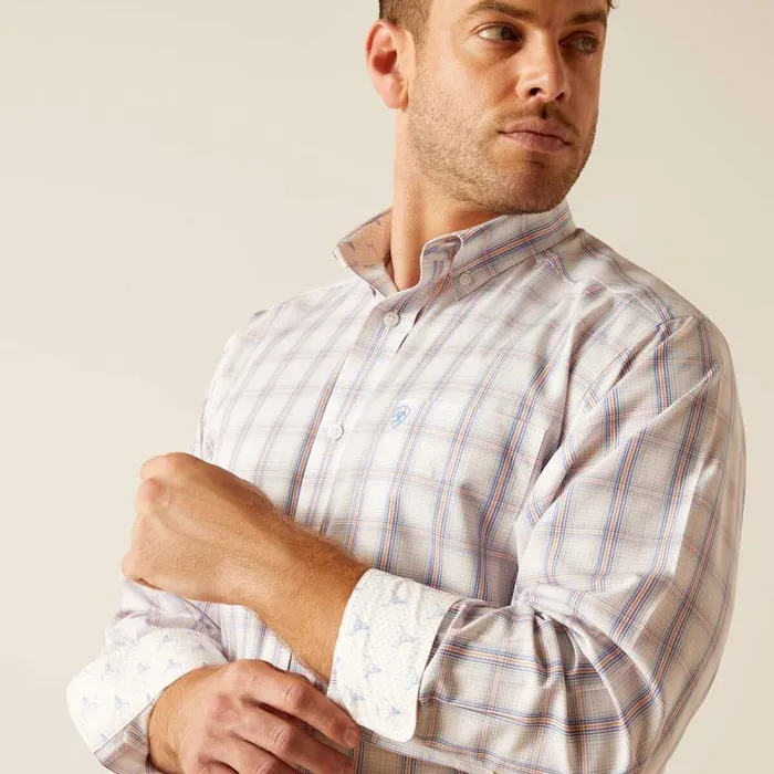 Men Button Down Shirts Ariat Wrinkle Free Raiden Classic Fit Shirt Cantaloupe Men Button Down Shirts Ariat Wrinkle Free Raiden Classic Fit Shirt Cantaloupe