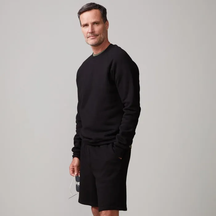 Men Classics MONROW 70039s Raglan Black Men Classics MONROW 70039s Raglan Black