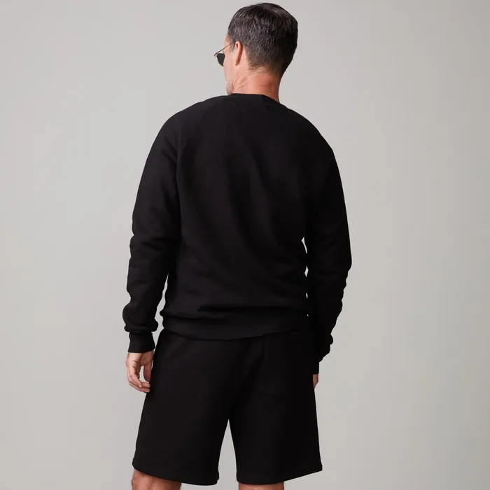 Men Classics MONROW 70039s Raglan Black Men Classics MONROW 70039s Raglan Black