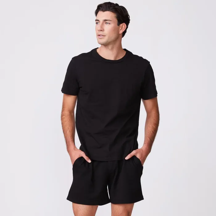 Men Classics MONROW Relaxed Crew Black