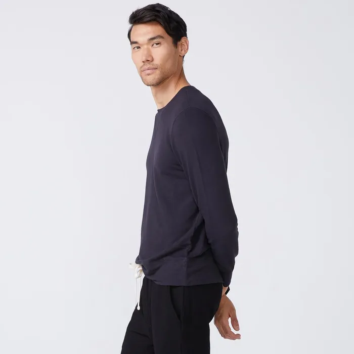 Men Classics MONROW Supersoft Crew Neck Sweatshirt Faded Black