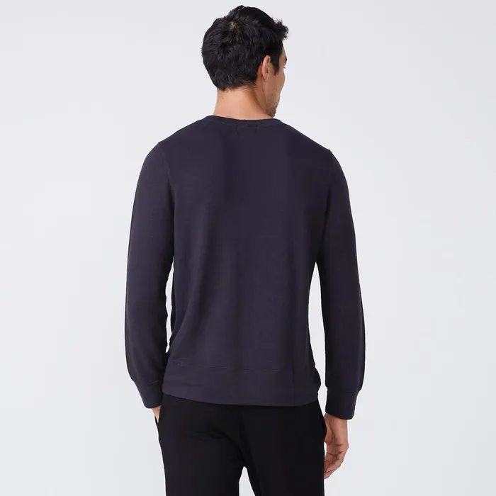 Men Classics MONROW Supersoft Crew Neck Sweatshirt Faded Black