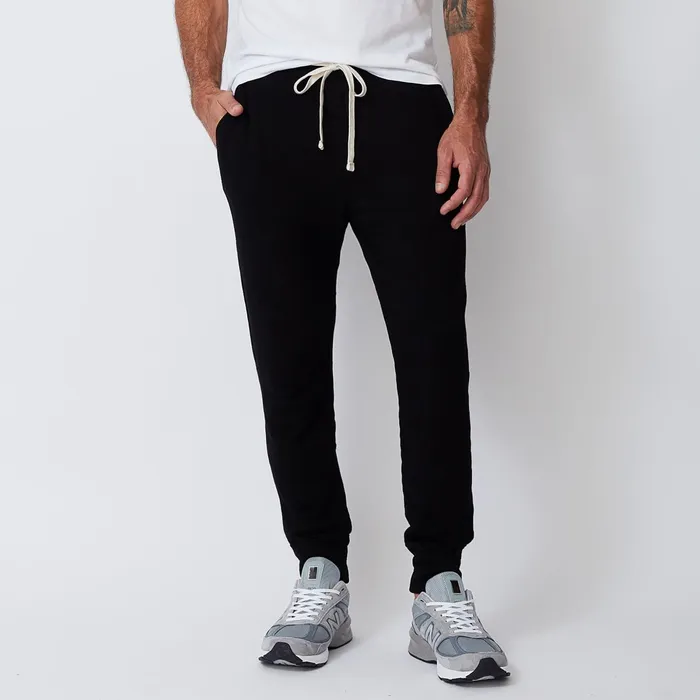 Men Classics MONROW Supersoft Fleece Jogger Black