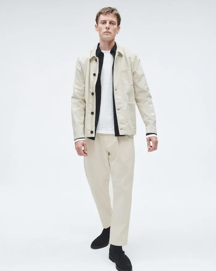 Men Coats 038 Jackets Rag 038 Bone Evan Stretch Twill Chore Jacket Turtledove