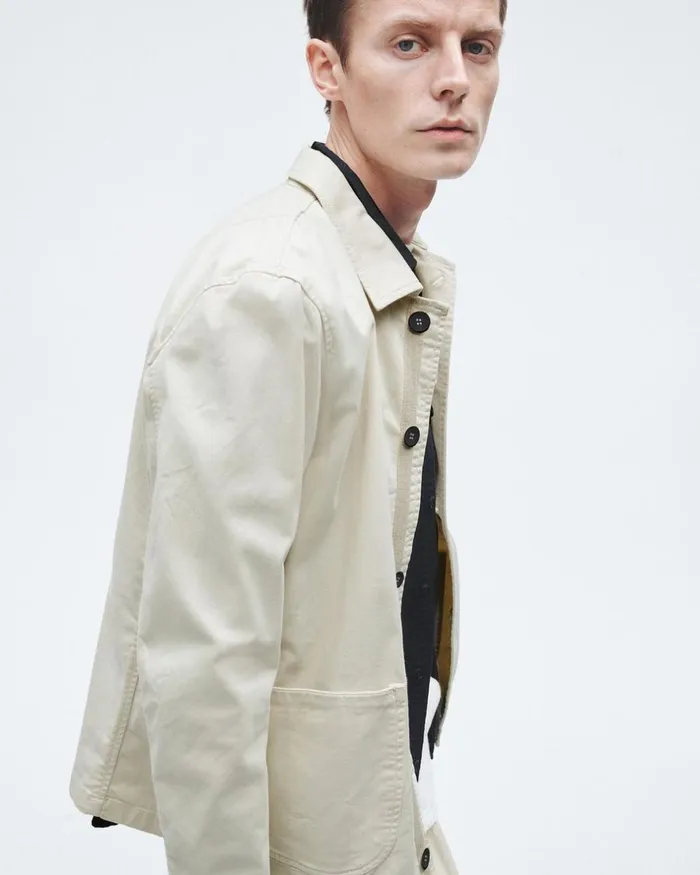 Men Coats 038 Jackets Rag 038 Bone Evan Stretch Twill Chore Jacket Turtledove