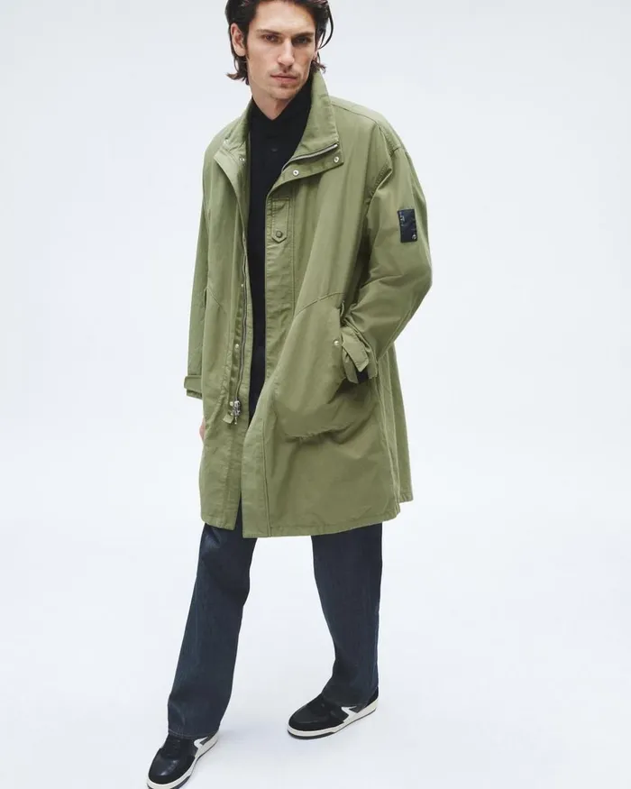 Men Coats 038 Jackets Rag 038 Bone Falcon Cotton Nylon Parka Lichen