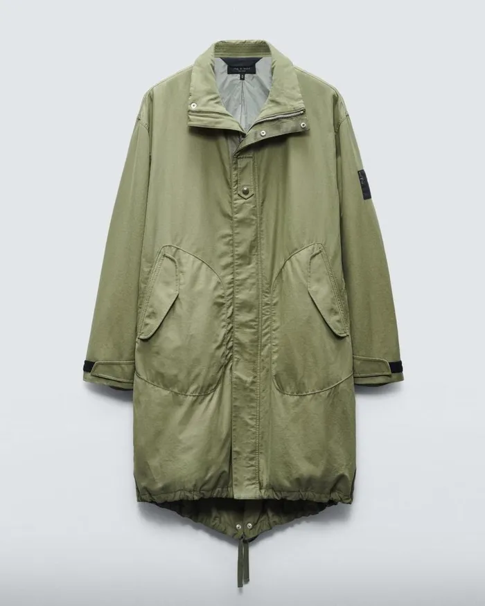 Men Coats 038 Jackets Rag 038 Bone Falcon Cotton Nylon Parka Lichen