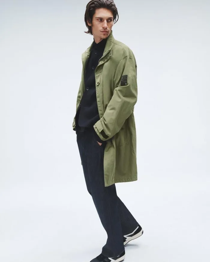 Men Coats 038 Jackets Rag 038 Bone Falcon Cotton Nylon Parka Lichen