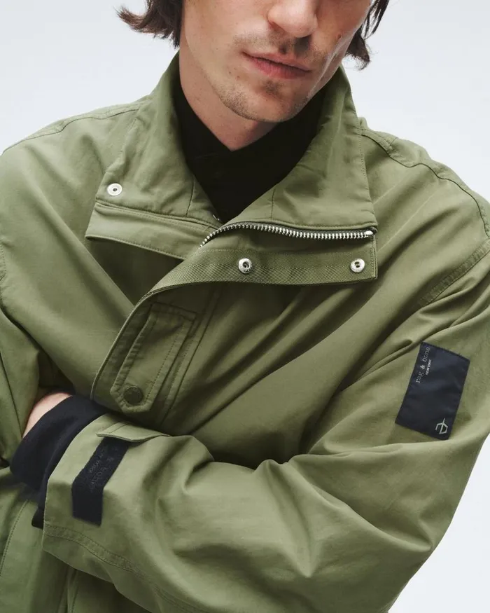 Men Coats 038 Jackets Rag 038 Bone Falcon Cotton Nylon Parka Lichen
