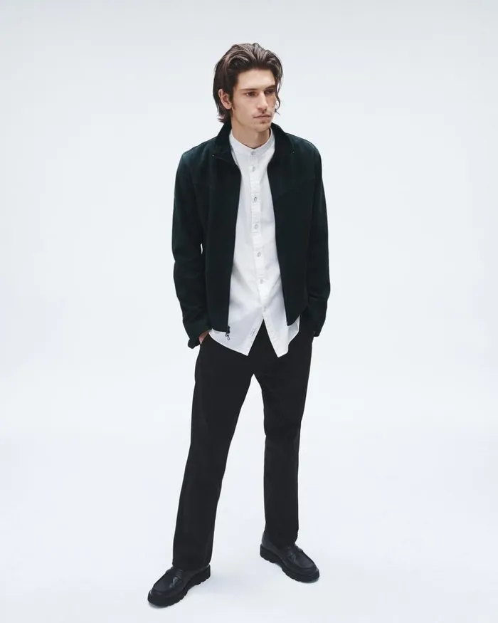 Men Coats 038 Jackets Rag 038 Bone Grant Suede Jacket Salute