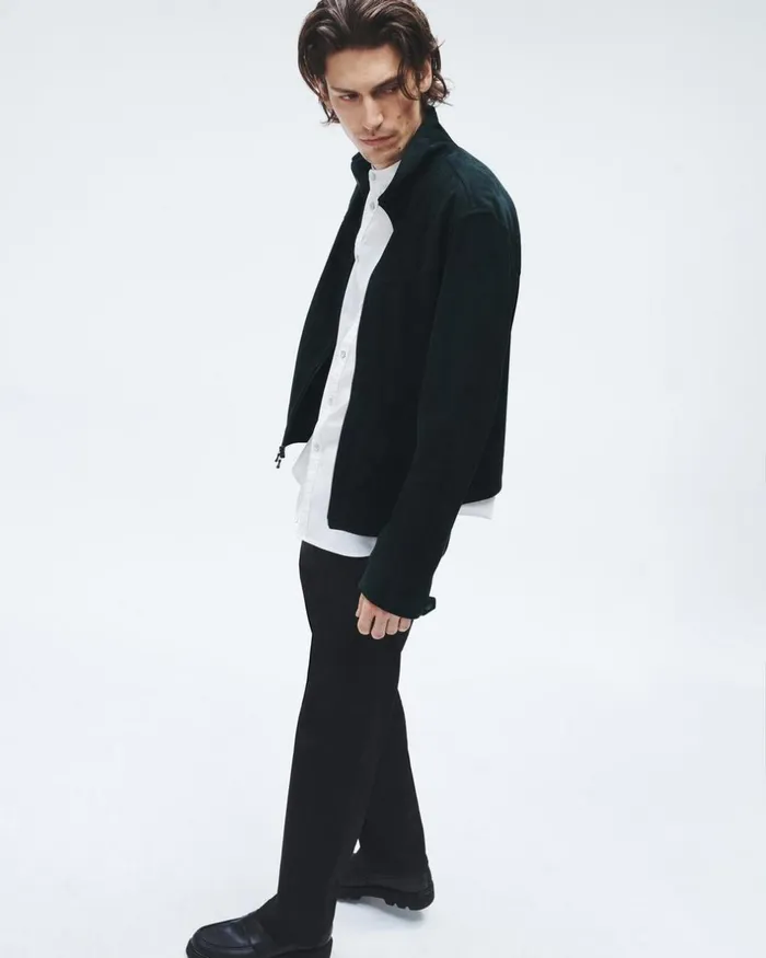 Men Coats 038 Jackets Rag 038 Bone Grant Suede Jacket Salute