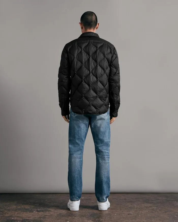 Men Coats 038 Jackets Rag 038 Bone Padded Dane Nylon Jacket Black