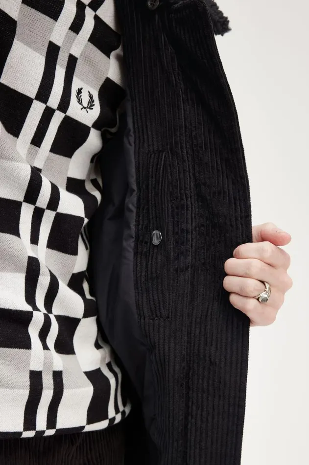 Men Coats and Jackets Fred Perry Bomber Jacket Black