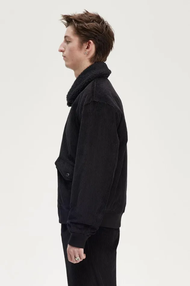 Men Coats and Jackets Fred Perry Bomber Jacket Black
