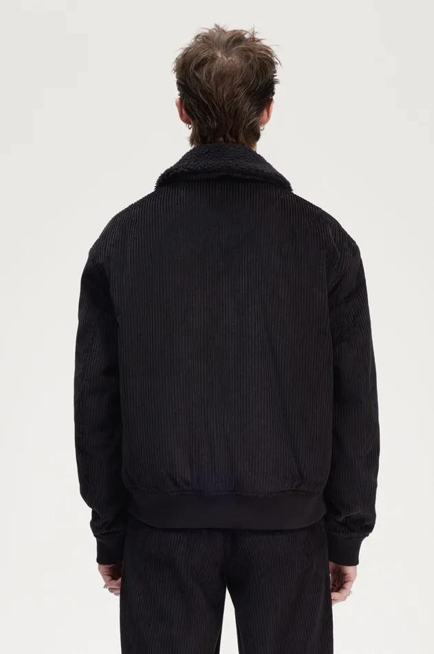 Men Coats and Jackets Fred Perry Bomber Jacket Black