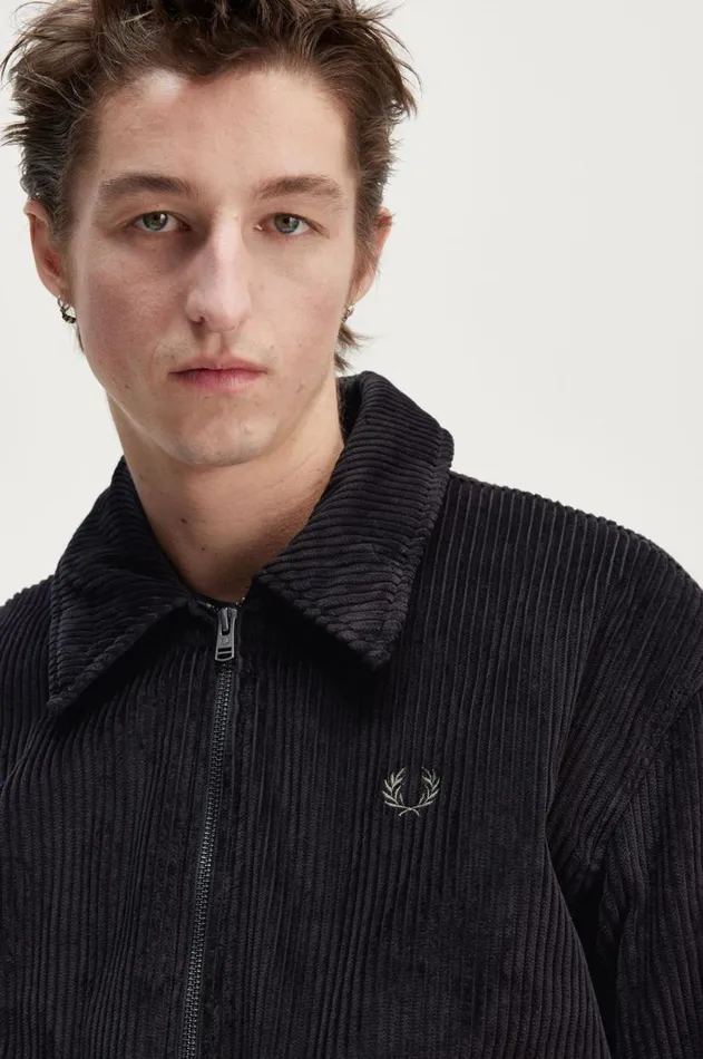 Men Coats and Jackets Fred Perry Bomber Jacket Black