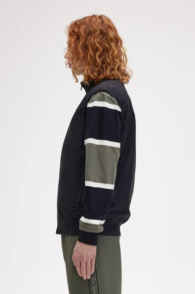 Men Coats and Jackets Fred Perry Brentham Gilet Black