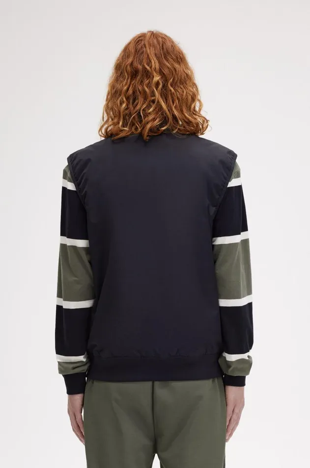 Men Coats and Jackets Fred Perry Brentham Gilet Black