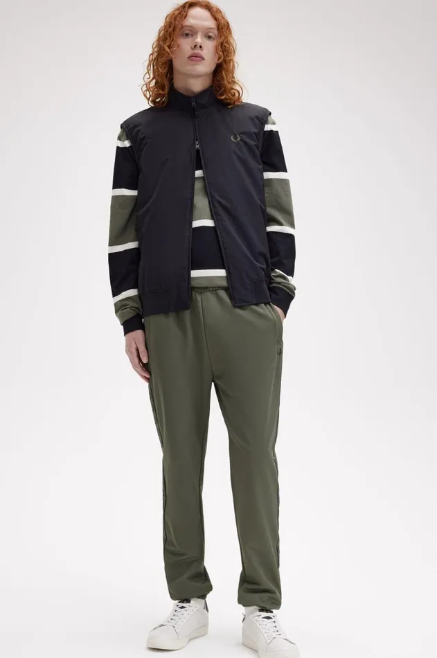Men Coats and Jackets Fred Perry Brentham Gilet Black