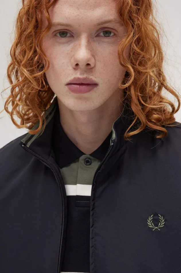 Men Coats and Jackets Fred Perry Brentham Gilet Black