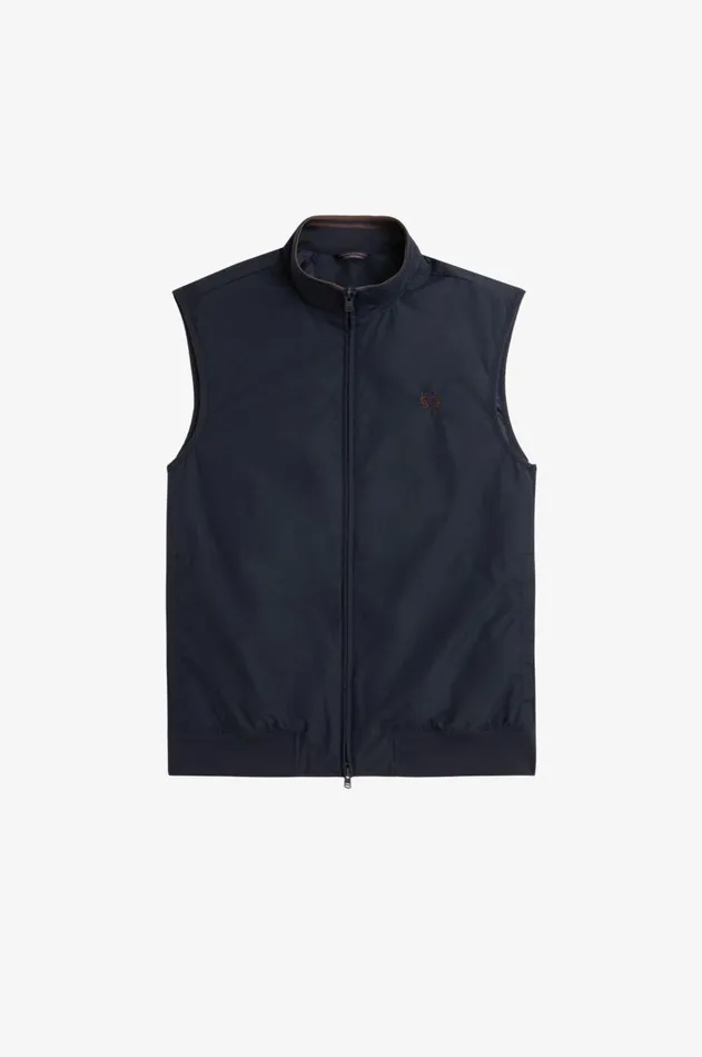 Men Coats and Jackets Fred Perry Brentham Gilet Navy
