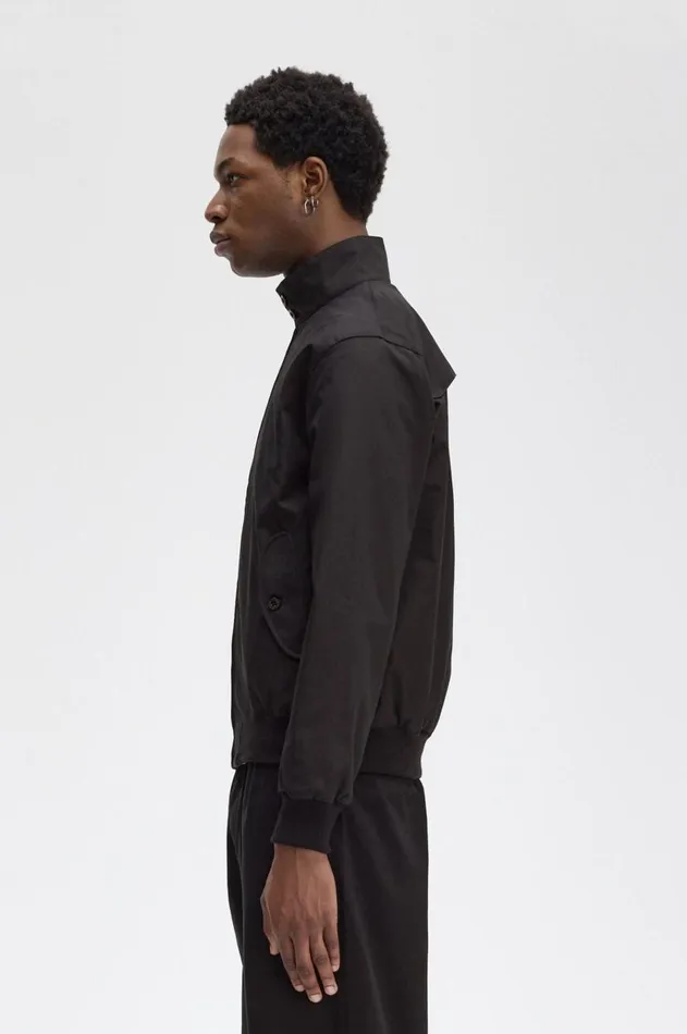 Men Coats and Jackets Fred Perry Harrington Jacket Black