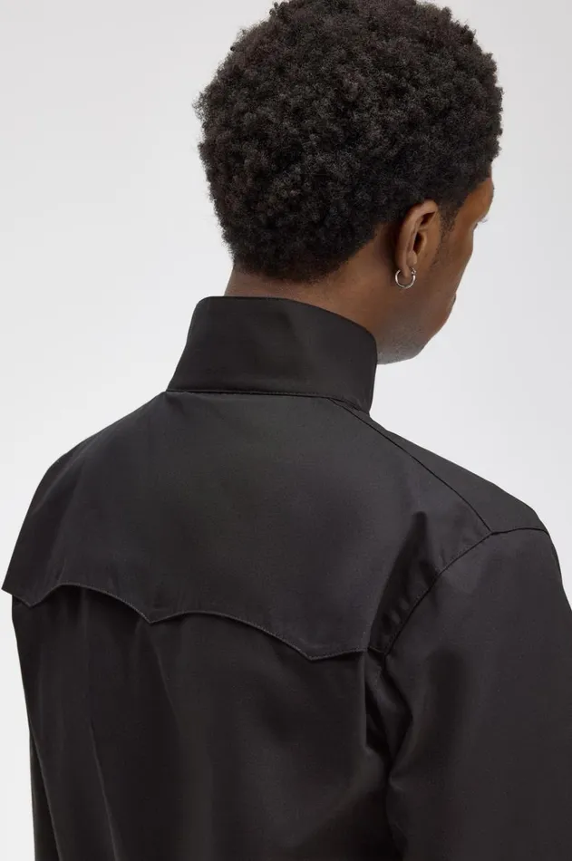 Men Coats and Jackets Fred Perry Harrington Jacket Black
