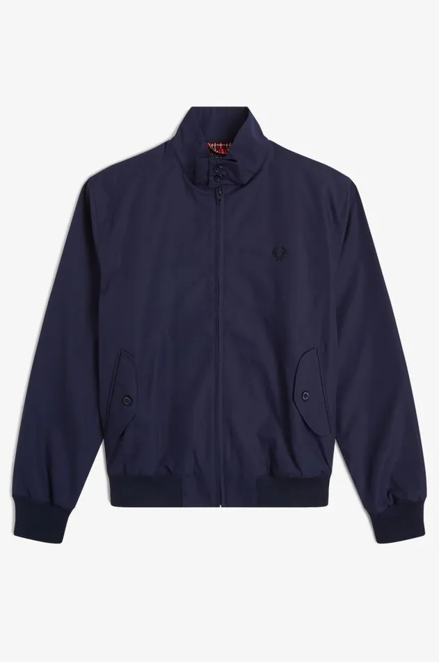 Men Coats and Jackets Fred Perry Harrington Jacket Navy