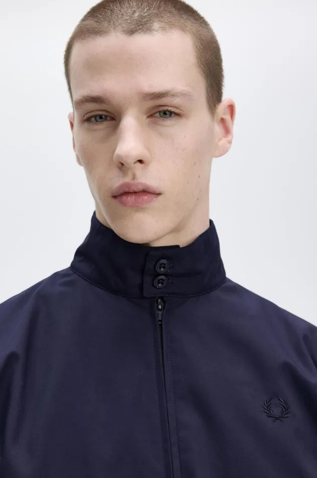 Men Coats and Jackets Fred Perry Harrington Jacket Navy