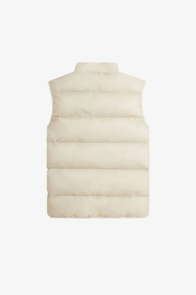 Men Coats and Jackets Fred Perry Insulated Gilet Oatmeal
