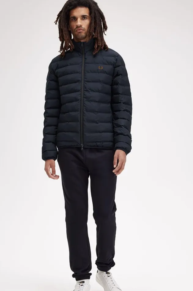 Men Coats and Jackets Fred Perry Insulated Jacket Navy
