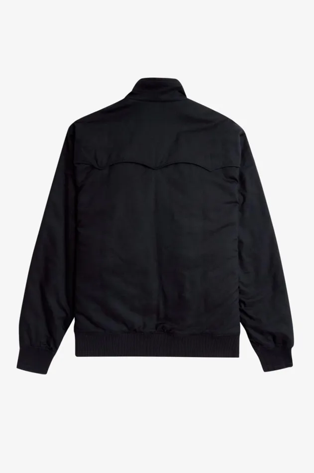 Men Coats and Jackets Fred Perry Padded Harrington Jacket Black