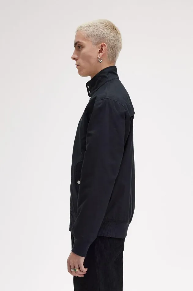 Men Coats and Jackets Fred Perry Padded Harrington Jacket Black