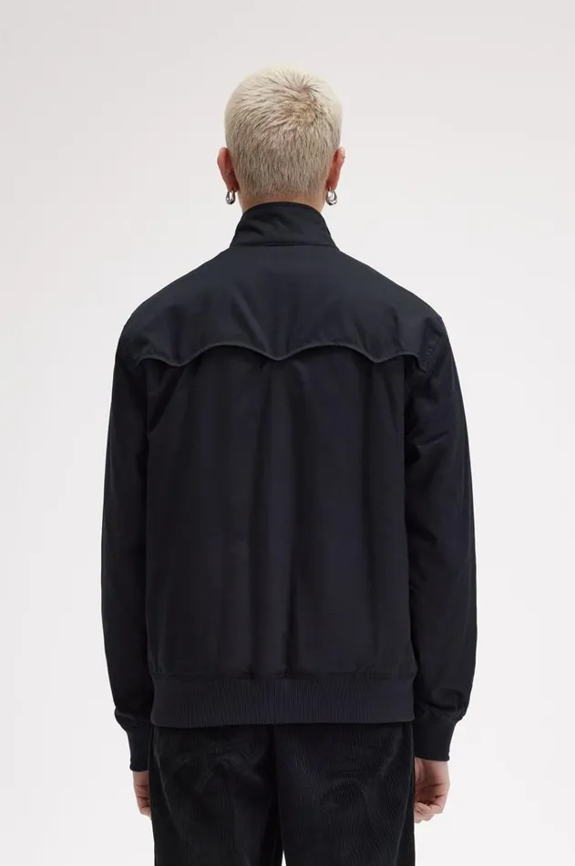 Men Coats and Jackets Fred Perry Padded Harrington Jacket Black