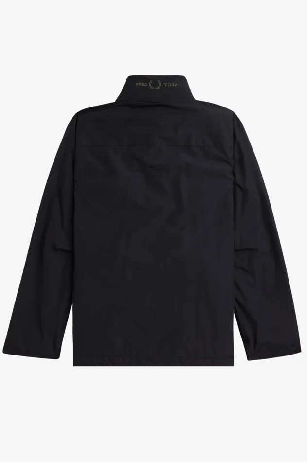 Men Coats and Jackets Fred Perry Patch Pocket Sports Jacket Black