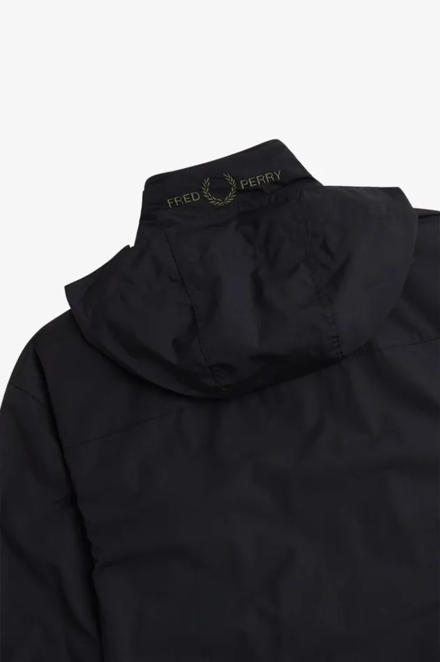 Men Coats and Jackets Fred Perry Patch Pocket Sports Jacket Black