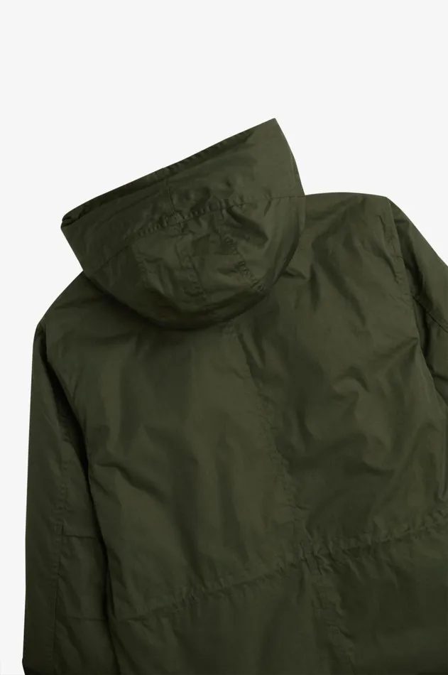 Men Coats and Jackets Fred Perry ZipIn Liner Parka Hunting Green