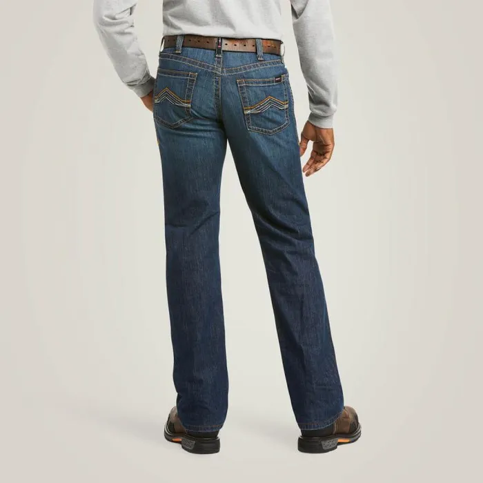 Men Denim Ariat FR M4 Relaxed Stretch DuraLight Jett Boot Cut Jean Airway Men Denim Ariat FR M4 Relaxed Stretch DuraLight Jett Boot Cut Jean Airway