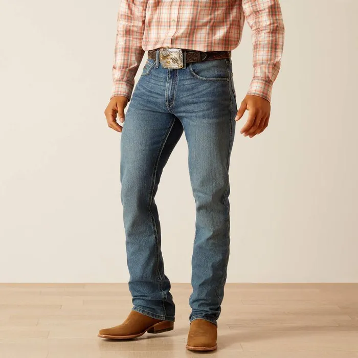 Men Denim Ariat M1 Vintage Treven Straight Leg Jean Rico