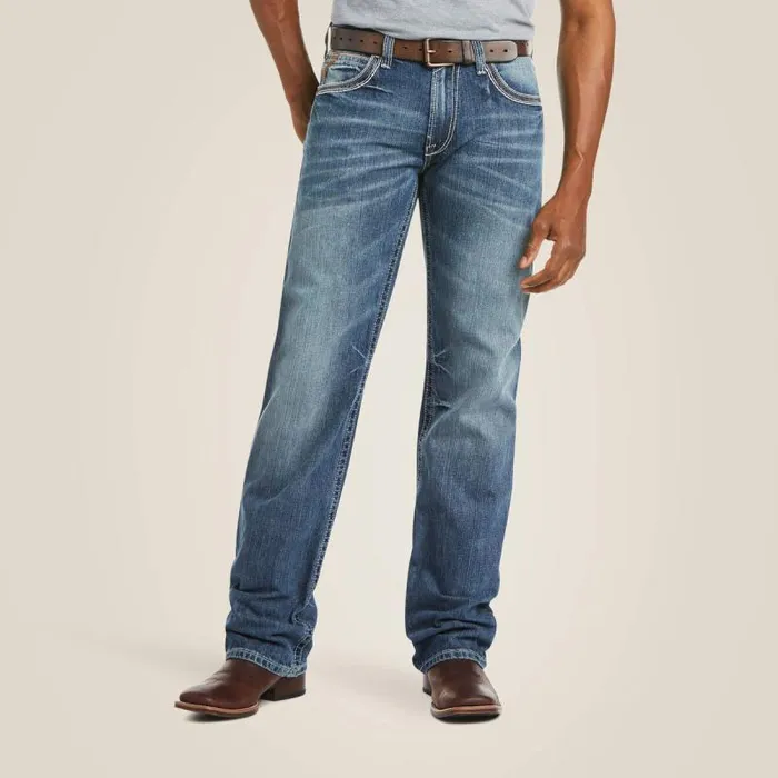 Men Denim Ariat M4 Low Rise Coltrane Boot Cut Jean Durango