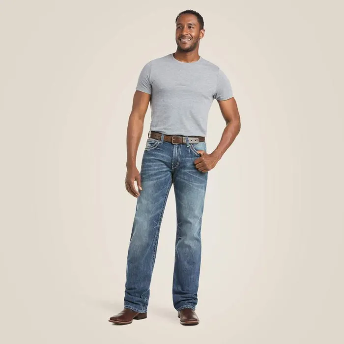 Men Denim Ariat M4 Low Rise Coltrane Boot Cut Jean Durango