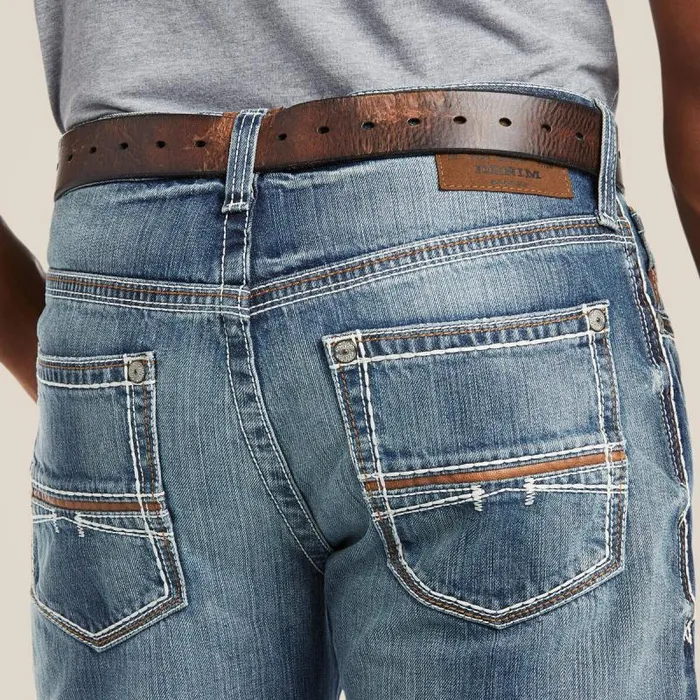 Men Denim Ariat M4 Low Rise Coltrane Boot Cut Jean Durango